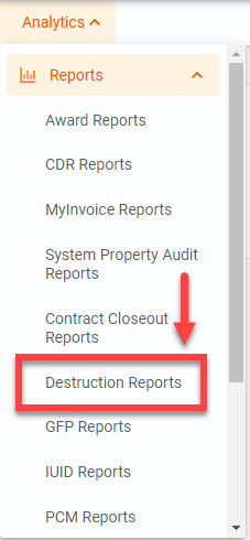 The image provides a preview of the Records Destruction Report Example Overview.